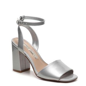 Silver 2pc patent sandal- NWOT